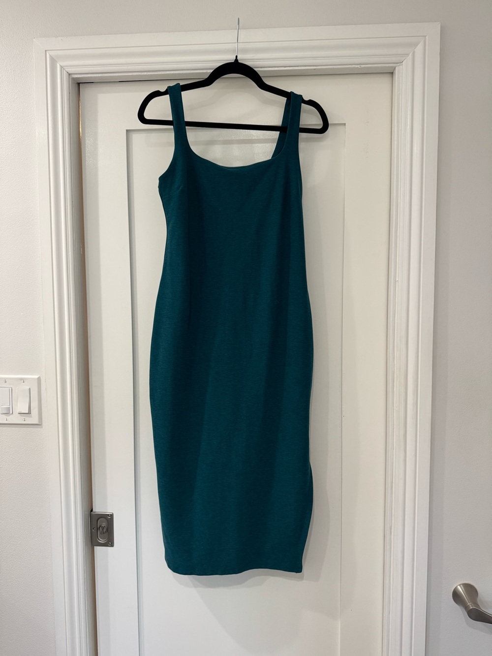 Spacedye Icon Midi Dress Beyond Yoga Large Lunar Teal Heather Like New